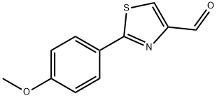 2-(4-메톡시-페닐)-티아졸-4-카르발데하이드 구조식 이미지