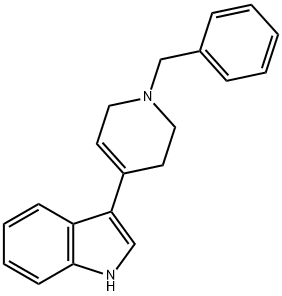 3-(1-Benzyl-1,2,3,6-tetrahydropyridin-4-yl)-1H-indole 구조식 이미지