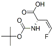 3-Butenoicacid,2-[[(1,1-dimethylethoxy)carbonyl]amino]-4-fluoro-,[S-(Z)]- Structure