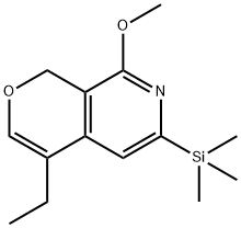 4-Ethyl-8-Methoxy-6-triMethylsilanyl-1H-pyrano[3,4-c]pyridine Structure
