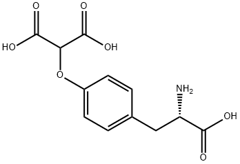 [4-(2-AMINO-2-CARBOXYETHYL)PHENOXY]-PROPANEDIOIC ACID Structure