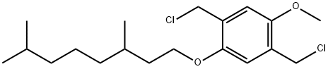 2 5-BIS(CHLOROMETHYL)-1-METHOXY-4-(3'-7& 구조식 이미지