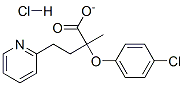 3-pyridylmethyl 2-(4-chlorophenoxy)-2-methylpropionate hydrochloride Structure