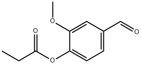 4-FORMYL-2-METHOXYPHENYL PROPIONATE Structure