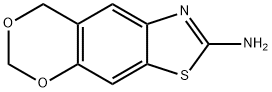 8H-[1,3]Dioxino[5,4-f]benzothiazol-2-amine(9CI) 구조식 이미지