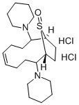 2,9-Dipiperidino-13-thiabicyclo(8.2.1)tridec-5-ene 13-oxide dihydrochl oride Structure