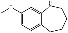 8-METHOXY-2,3,4,5-TETRAHYDRO-1H-BENZO[B]AZEPINE HYDROCHLORIDE 구조식 이미지
