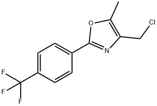 4-(CHLOROMETHYL)-5-METHYL-2-(4-(TRIFLUOROMETHYL)PHENYL)OXAZOLE Structure