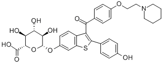 Raloxifene 6'-glucuronide 구조식 이미지