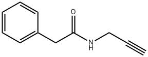 Benzeneacetamide, N-2-propyn-1-yl- Structure