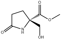 D-Proline, 2-(hydroxymethyl)-5-oxo-, methyl ester (9CI) Structure