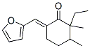 2-Ethyl-6-furfurylidene-2,3-dimethylcyclohexanone Structure