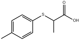 2-[(4-METHYLPHENYL)THIO]PROPANOIC ACID Structure