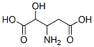 Pentanedioic  acid,  3-amino-2-hydroxy-,  (+)-  (9CI) Structure