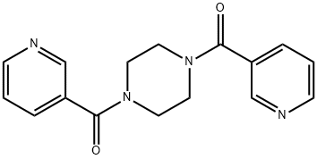 1,4-dinicotinoylpiperazine Structure