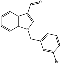 1-(3-BROMOBENZYL)-1H-INDOLE-3-CARBALDEHYDE 구조식 이미지