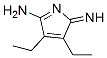 2H-Pyrrol-5-amine,  3,4-diethyl-2-imino- Structure