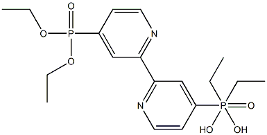 TETRAETHYL 2,2'-BIPYRIDINE-4,4'-BISPHOSPHONATE Structure