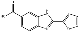 2-FURAN-2-YL-3H-BENZOIMIDAZOLE-5-카르복실산 구조식 이미지