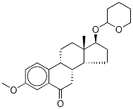 3-O-Methyl 6-Keto 17β-Estradiol 17-O-Tetrahydropyran Structure