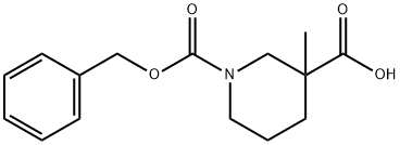 1-N-Cbz-3-Methylpiperidine-3-carboxylic acid Structure