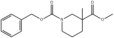 Methyl 1-Cbz-3-Methylpiperidine-3-carboxylate Structure