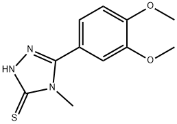 5-(3,4-DIMETHOXYPHENYL)-4-METHYL-4H-1,2,4-TRIAZOLE-3-THIOL Structure