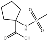 Cyclopentanecarboxylic acid, 1-[(methylsulfonyl)amino]- (9CI) Structure