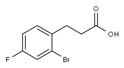 3-(2-BROMO-4-FLUORO-PHENYL)-PROPIONIC ACID Structure