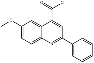 4-QUINOLINECARBONYL CHLORIDE,6-METHOXY-2-PHENYL- 구조식 이미지
