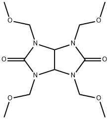 1,3,4,6-테트라키스(메톡시메틸)글리콜루릴 구조식 이미지