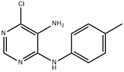 6-CHLORO-N4-(4-METHYLPHENYL)-4,5-PYRIMIDINEDIAMINE Structure