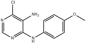6-CHLORO-N4-(4-METHOXYPHENYL)-4,5-PYRIMIDINEDIAMINE Structure