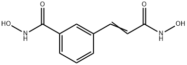 Benzamide, N-hydroxy-3-[3-(hydroxyamino)-3-oxo-1-propen-1-yl]- Structure