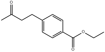 Benzoic acid, 4-(3-oxobutyl)-, ethyl ester (9CI) Structure