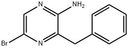 2-아미노-3-(페닐메틸)-5-브로모피라진 구조식 이미지
