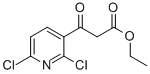 에틸3-(2,6-디클로로피리딘-3-일)-3-옥소프로파노에이트 구조식 이미지