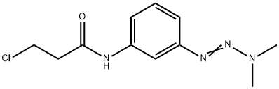 3-Chloro-N-(3-(3,3-dimethyl-1-triazenyl)phenyl)propanamide Structure
