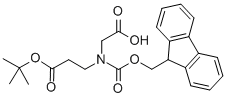FMOC-N-(TERT-BUTYLOXYCARBONYLETHYL)-GLYCINE Structure