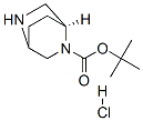 (1S)-2,5-Diazabicyclo[2.2.2]octane-2-carboxylic acid 1,1-dimethylethyl ester . HCl Structure