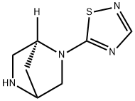 2,5-Diazabicyclo[2.2.1]heptane,2-(1,2,4-thiadiazol-5-yl)-,(1S)-(9CI) Structure