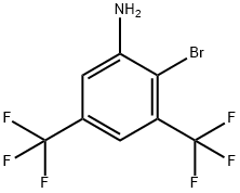 2-BROMO-3,5-BIS(TRIFLUOROMETHYL)ANILINE 구조식 이미지