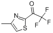 Ethanone, 2,2,2-trifluoro-1-(4-methyl-2-thiazolyl)- (9CI) Structure