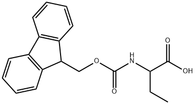 FMOC-DL-2-AMINOBUTYRIC ACID Structure