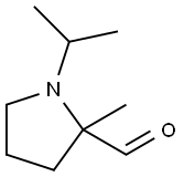 2-Pyrrolidinecarboxaldehyde, 2-methyl-1-(1-methylethyl)- (9CI) Structure