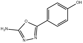 4-(5-아미노-1,3,4-옥사디아졸-2-일)페놀(염분데이터:무료) 구조식 이미지