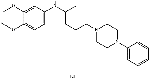 5,6-dimethoxy-2-methyl-3-[2-(4-phenylpiperazin-1-yl)ethyl]-1H-indole 구조식 이미지
