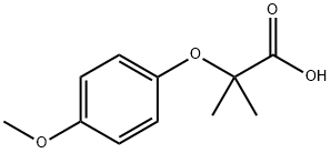 2-(4-METHOXY-PHENOXY)-2-METHYL-PROPIONIC ACID Structure