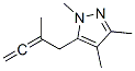 피라졸,5-(2-메틸-2,3-부타디에닐)-1,3,4-트리메틸-, 구조식 이미지