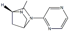 2,5-Diazabicyclo[2.2.1]heptane,2-methyl-5-pyrazinyl-,(1R)-(9CI) Structure